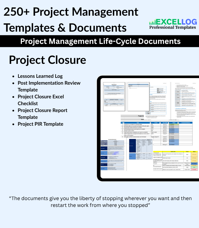 250+ Project Management Templates