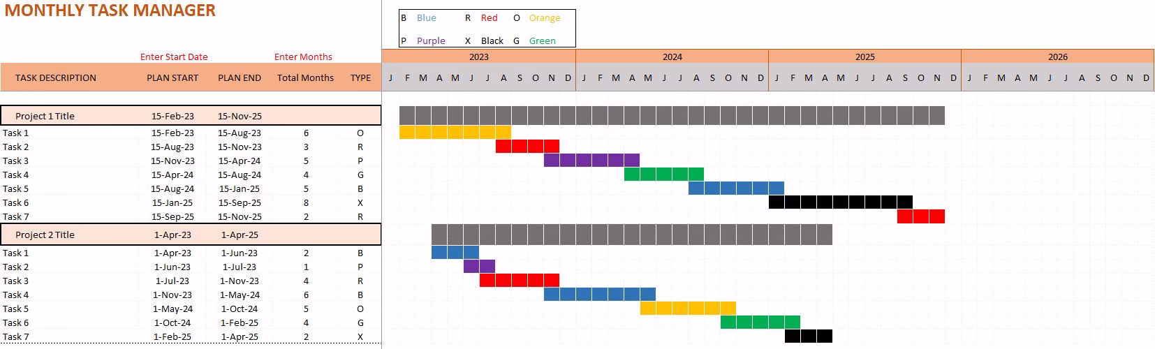 monthly task manager