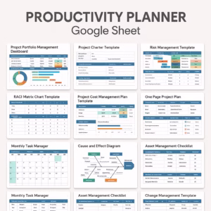 project management templates list